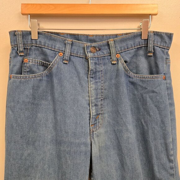 Levis Vintage 517 32x29  Bootcut Jeans Mens Blue Denim Straight Leg - Picture 5 of 15